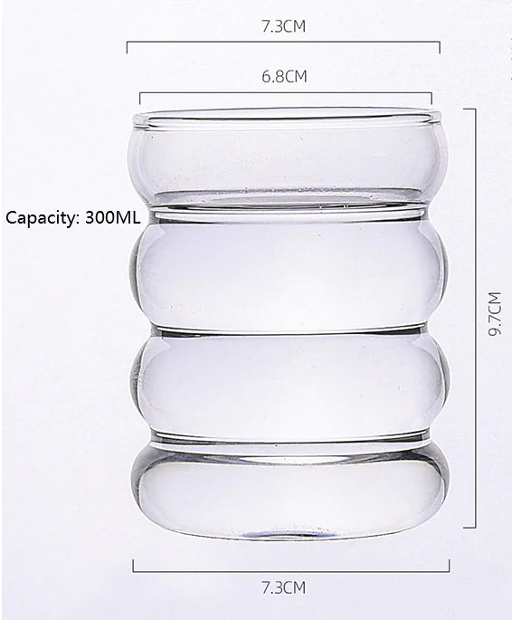 Taza de café de vidrio de doble pared Bubble