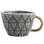 Taza de ceramica pintada a mano